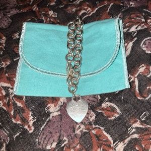 Tiffany & Co Heart Tag Charm Bracelet in Sterling Silver Blank Version